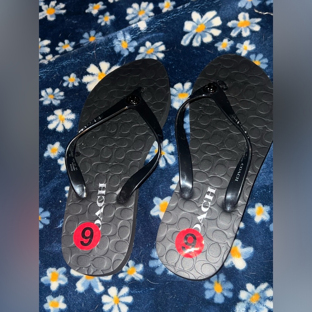 Coach never worn woman’s  flip flops